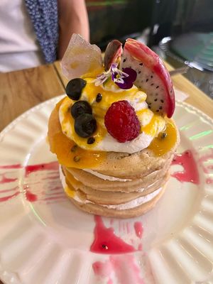 Pancakes de Alicia at Frutas Prohibidas in Madrid