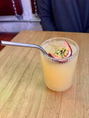 Passion Fruit Lemonade at Frutas Prohibidas in Madrid