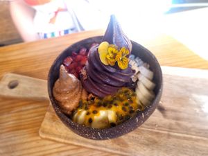 Açai bowl orgasmic. at Frutas Prohibidas in Madrid