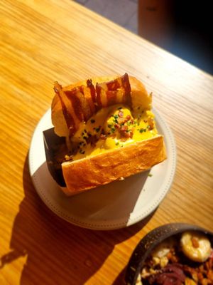 Sando baconator de 10! at Frutas Prohibidas in Madrid