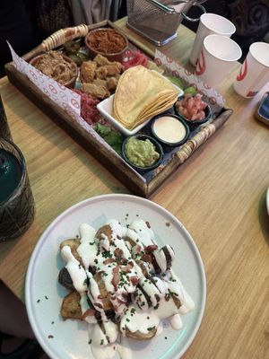 Los Tcos de la Ultima Cena and Baby potatoes de Noé  at Frutas Prohibidas in Madrid