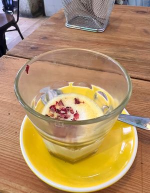 Golden milk   at Frutas Prohibidas in Madrid