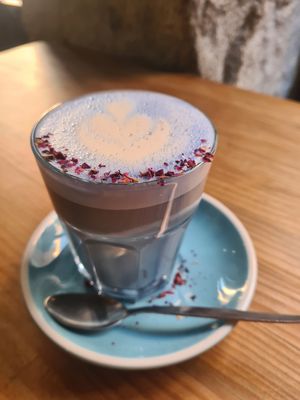 latte spiruline #Veganuary at Frutas Prohibidas in Madrid