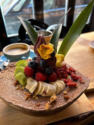 Tropical açaí bowl  at Frutas Prohibidas in Madrid