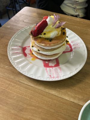 Pancakes!   at Frutas Prohibidas in Madrid