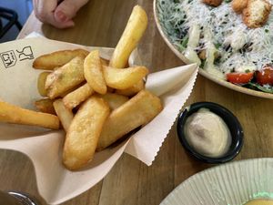 Patatas fritas with mayo  at Frutas Prohibidas in Madrid
