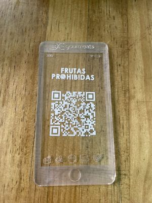 Menu  at Frutas Prohibidas in Madrid