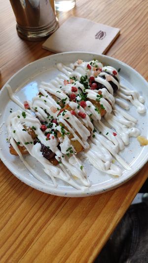 patatas con alioli at Frutas Prohibidas in Madrid