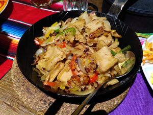 the soy chicken!! amazing! at Appaloosa Saloon in Spiez