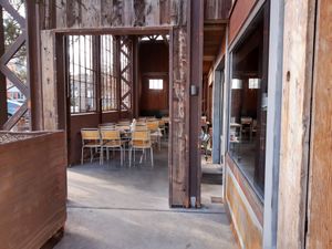 Outdoor seating (in winter) at Baragge in Sursee