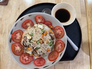 5 rice dish   at Nâunâu in Ho Chi Minh City
