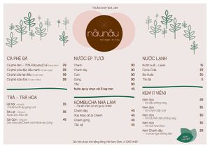 New and updated menu – new on the menu is homemade kombucha and more options for our homemade ice creams at Nâunâu in Ho Chi Minh City