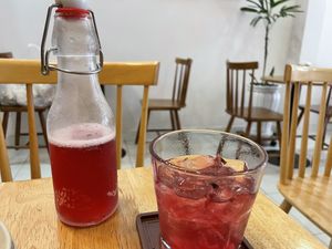 Hibiscus Homemade Kombuchaa  at Nâunâu in Ho Chi Minh City