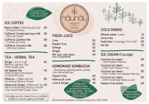 Drinks 2025 - English at Nâunâu in Ho Chi Minh City