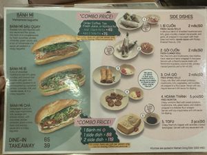 Menu front  at Nâunâu in Ho Chi Minh City