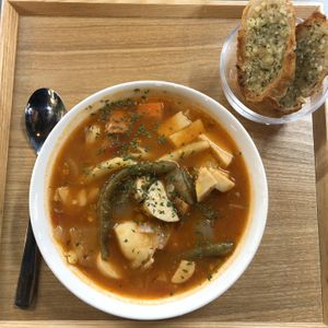 Tomato stew  at Vege Bear in Seoul