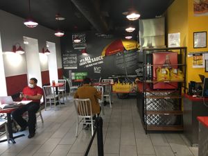 Inside venue at The Halal Guys in New York City