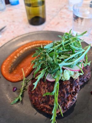 Green fritters at The Jolly Miller Cafe in Altona