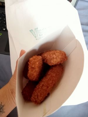 Chicken nuggets at Vego's in Islington
