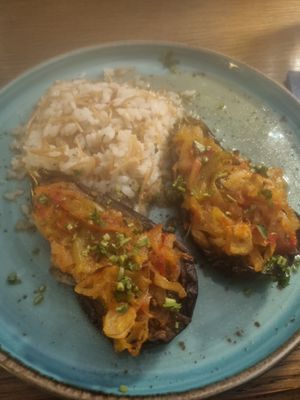 Stuffed eggplant at Sibel's in Vienna