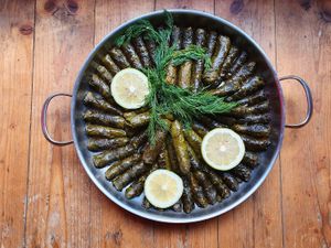 Stuffed vine leaves at Sibel's in Vienna