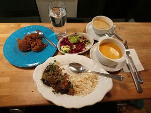 Vegan Lunch today   ; )  at Sibel's in Vienna