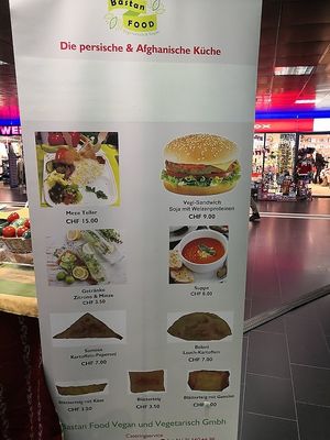 Menu at Bastan Food in Zurich