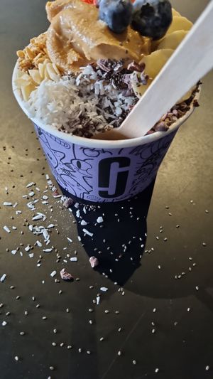 Bit difficult to eat😆 but delicious at The Juice Jar in Belfast