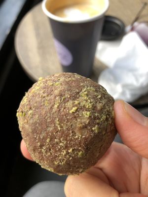Pistachio ball   at The Juice Jar in Belfast