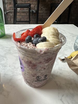 Overnight oats   at The Juice Jar in Belfast