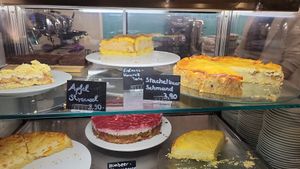 Some cakes at Café Gretchen in Cologne