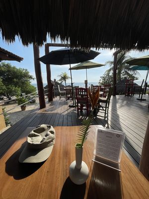 Seating area at Present Moment in Troncones