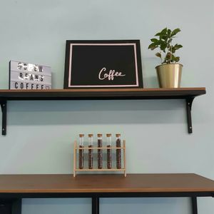 Decor at Brew Beans Coffee in Truro