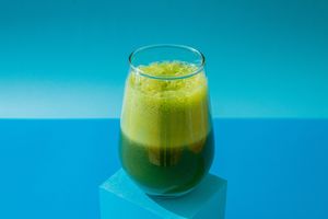 Green Juice (Extracted green apple, spinach, celery, cucumber & lemon). at Gokela - Centro - Maybe closed in Cartagena