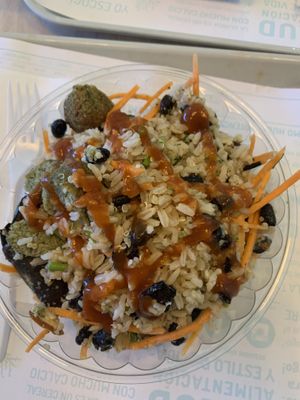 Salad bowl with falafel and hot sauce   at Gokela - Centro - Maybe closed in Cartagena