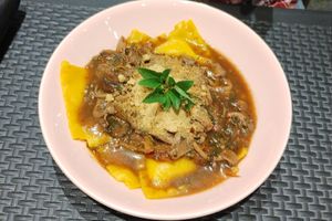 Ravioli at Passiflora Cantina Vegetariana in Pirenopolis