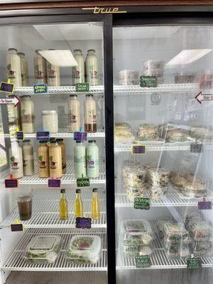Juices, salads, sandwiches and more! at Wild Thyme Organics in Kealakekua