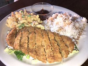 Katsu chicken special  at Wild Thyme Organics in Kealakekua