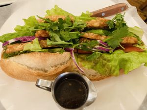 Banh mi— wow!! at Green Asia in Tokyo
