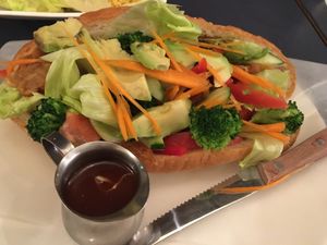 Banh mi at Green Asia in Tokyo