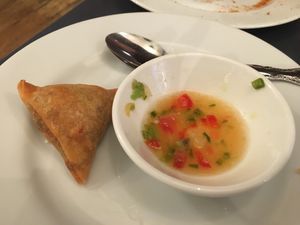 Samosa at Green Asia in Tokyo
