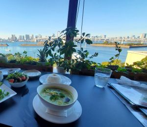 Vegan green curry at Green Asia in Tokyo