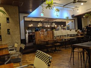 The restaurant at Green Asia in Tokyo