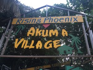 What the entrance looks like!  at The Rising Phoenix in Accra