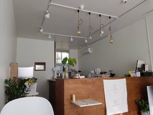 Inside the cafe at Monde in Geoje