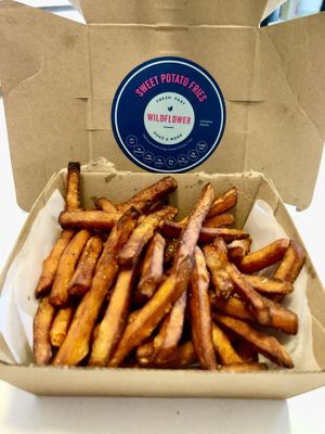 Sweet potato fries   at Wildflower Poke & More in Dubai