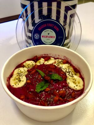 Dragonfruit bowl  at Wildflower Poke & More in Dubai