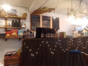 The bar at Santorino Coffee & Veggies in Ho Chi Minh City