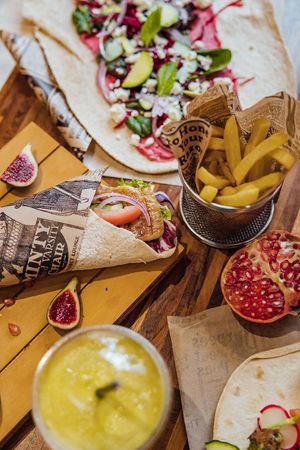 Healthy wraps , juices, coffee, tea & more !  at Lalina in Mallorca