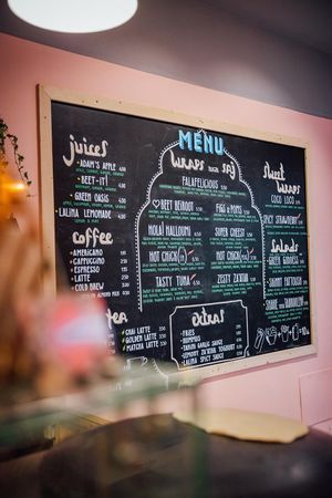 The Menu  at Lalina in Mallorca